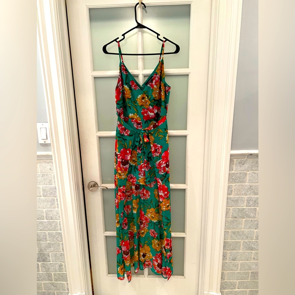 Guess Tropical print  high/low Romper